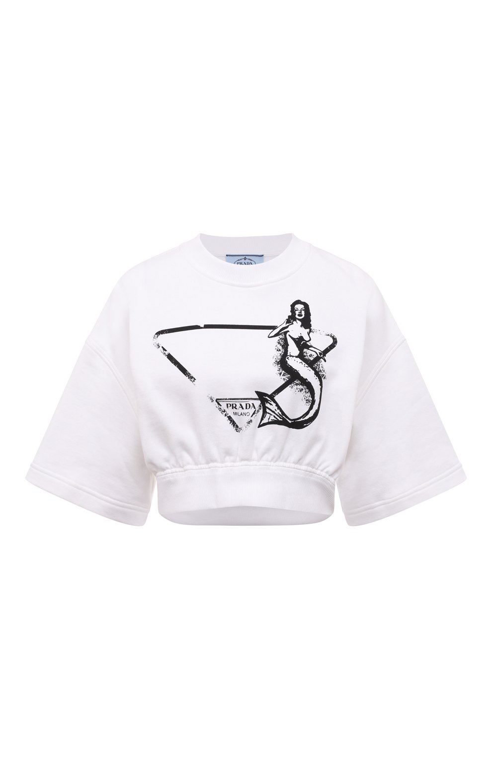 Хлопковая футболка PRADA, арт. 135709-10NA-F0009-221, фото 1