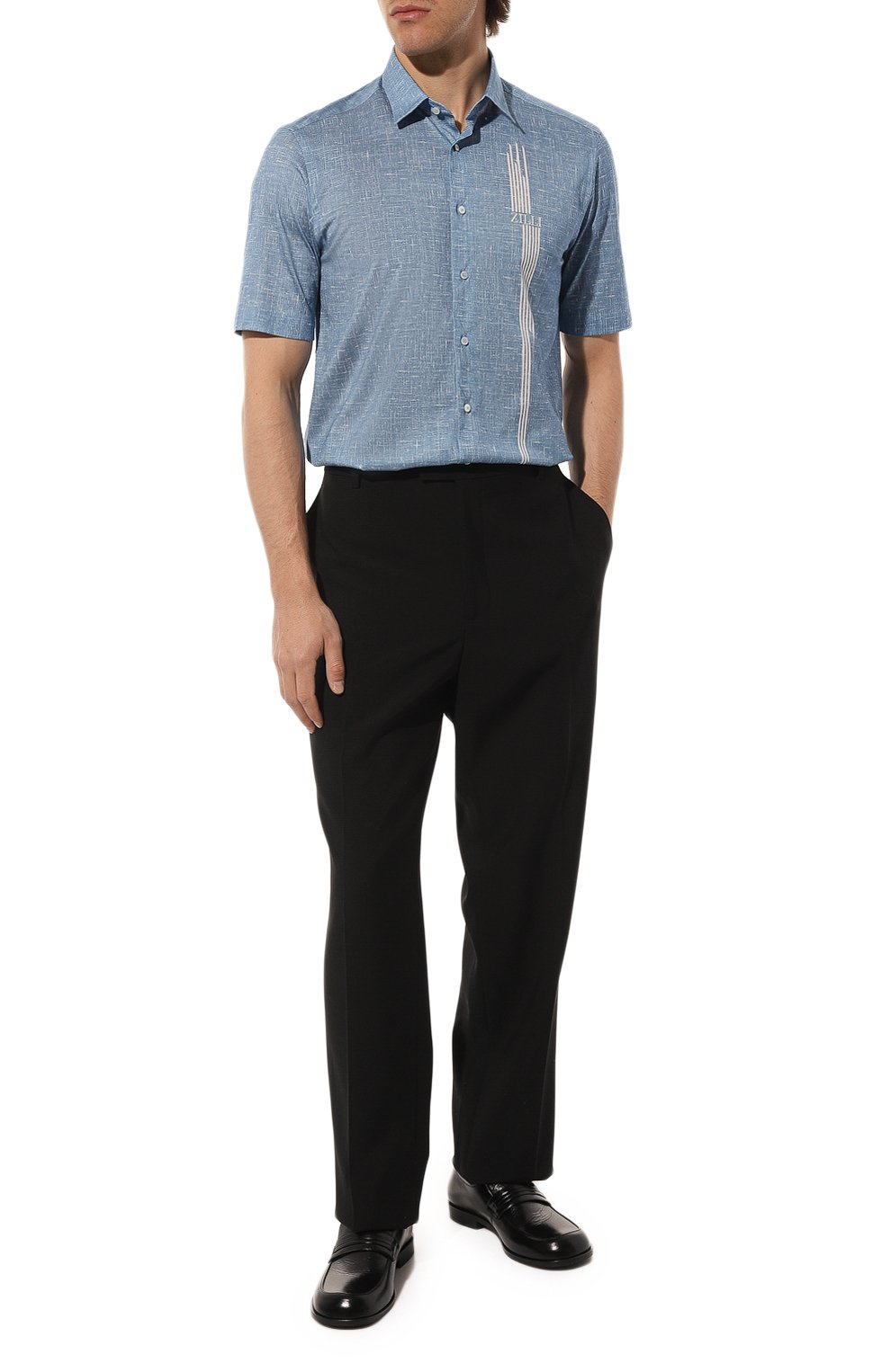 Хлопковая рубашка ZILLI, арт. MFZ-84030-G13710/0001, фото 2