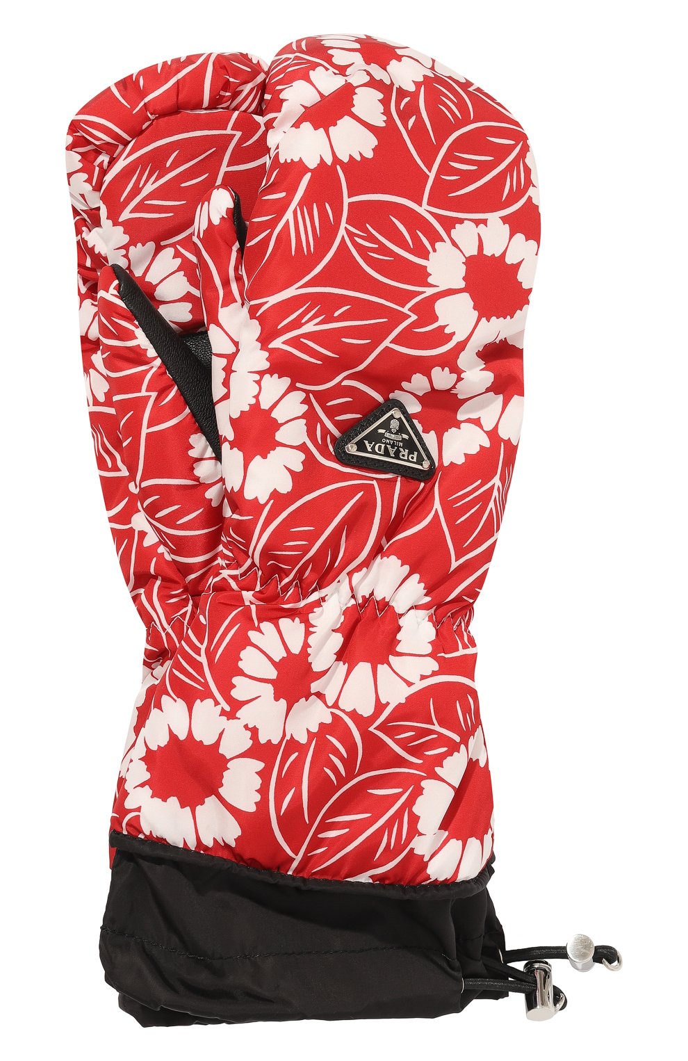 Варежки PRADA красного цвета по цене 50000 руб., арт. 1GG161-2D1V-F0976, фото 1 Варежки PRADA, арт. 1GG161-2D1V-F0976, фото 1