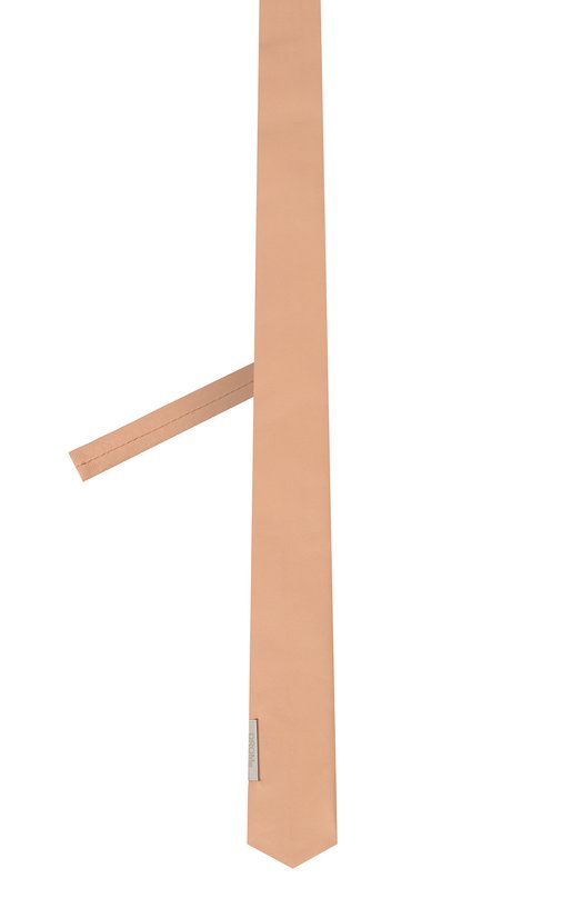 Кожаный галстук DROMe Бежевый, фото 3