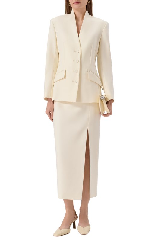 Шерстяной жакет Shervarli JA23-0003 Кремовый  JA23-0003 Фото 2