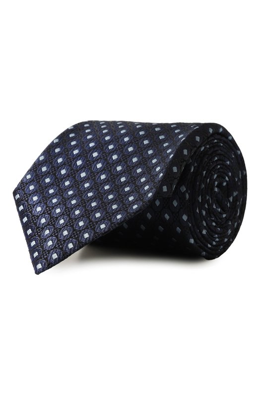 Шелковый галстук Zegna 1P8/Z8D86TA8 Синий 1P8/Z8D86TA8