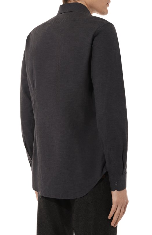 Хлопковая сорочка Corneliani 94P002-9411520 Серый  94P002-9411520 Фото 4