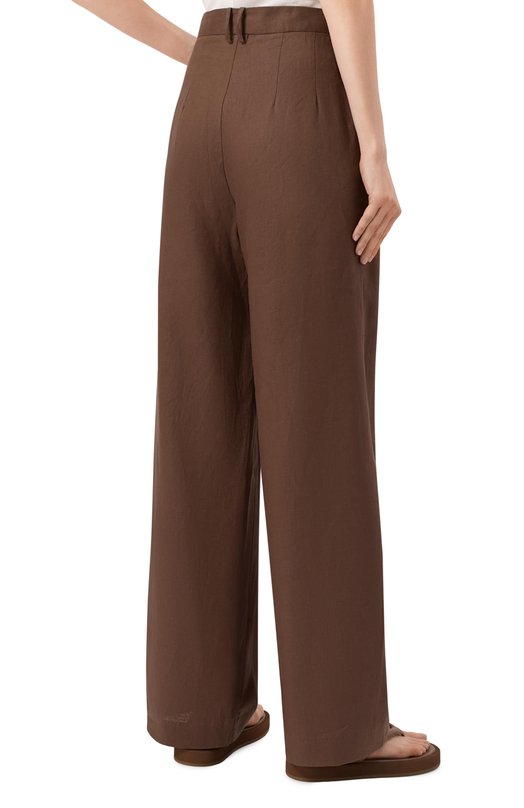 Льняные брюки Albus Lumen AL.RT25.004.DSWLPANTS Коричневый  AL.RT25.004.DSWLPANTS Фото 4