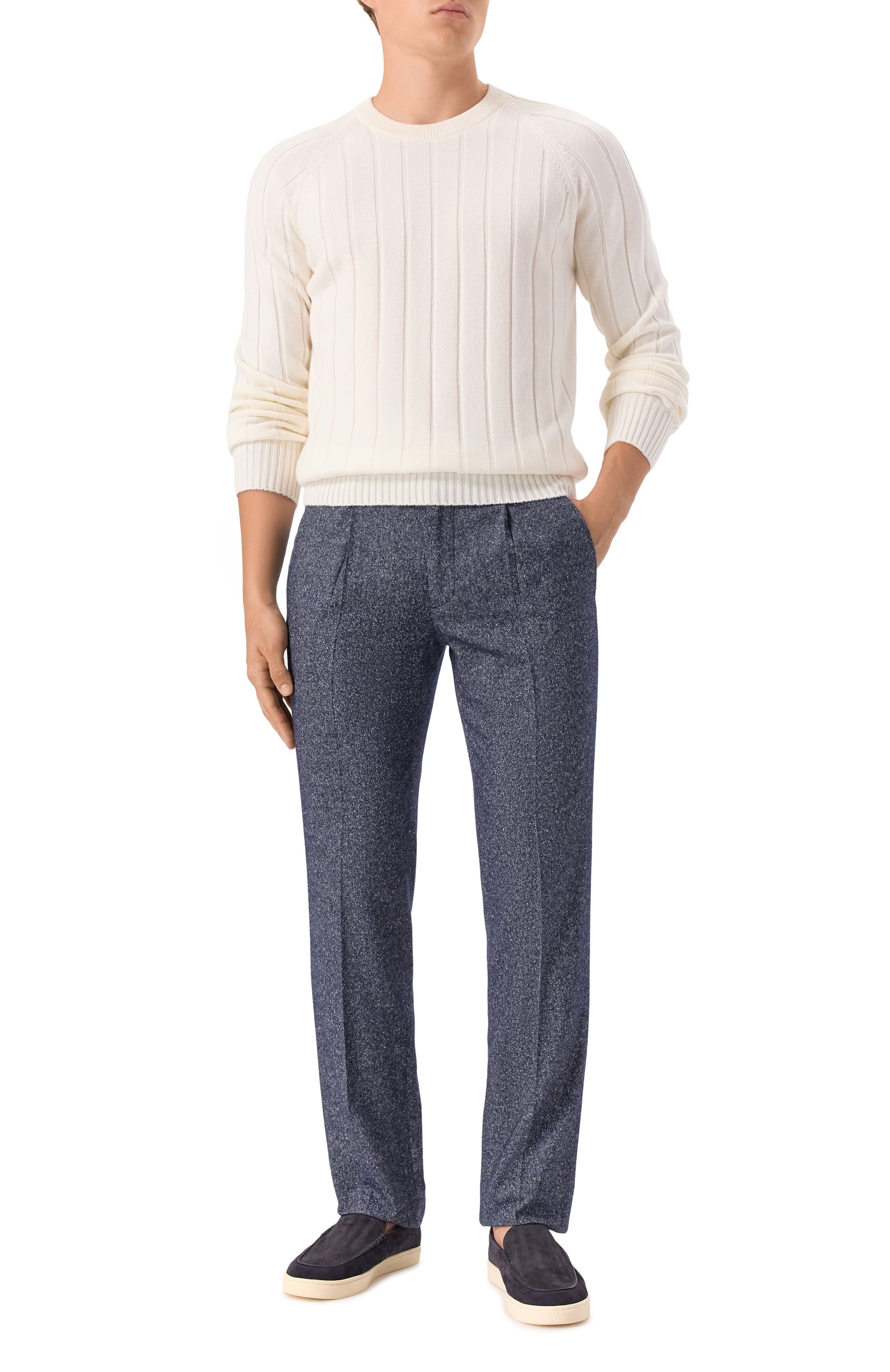 Брюки из шерсти и шелка STEFANO RICCI, арт. M1T5300022/WKC01R, фото 2