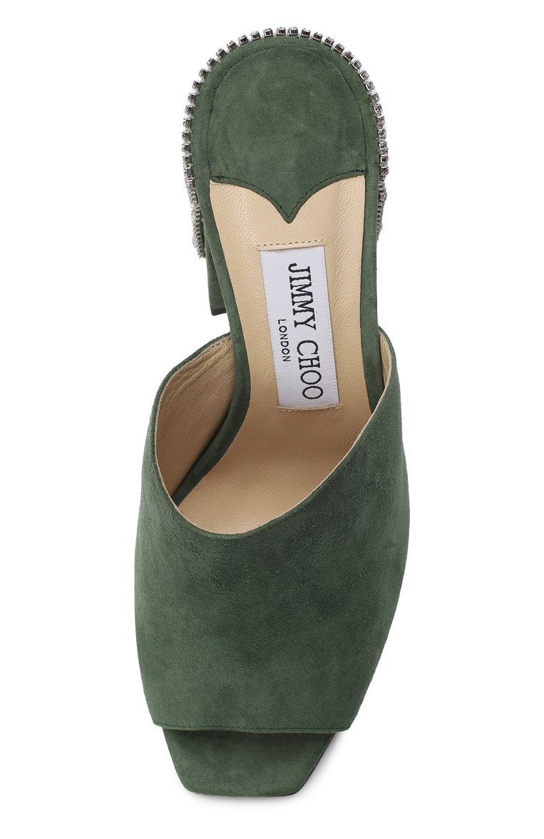 Heeled Baia 100 Jimmy Choo Jimmy Choo Black Suede Baia Crystal