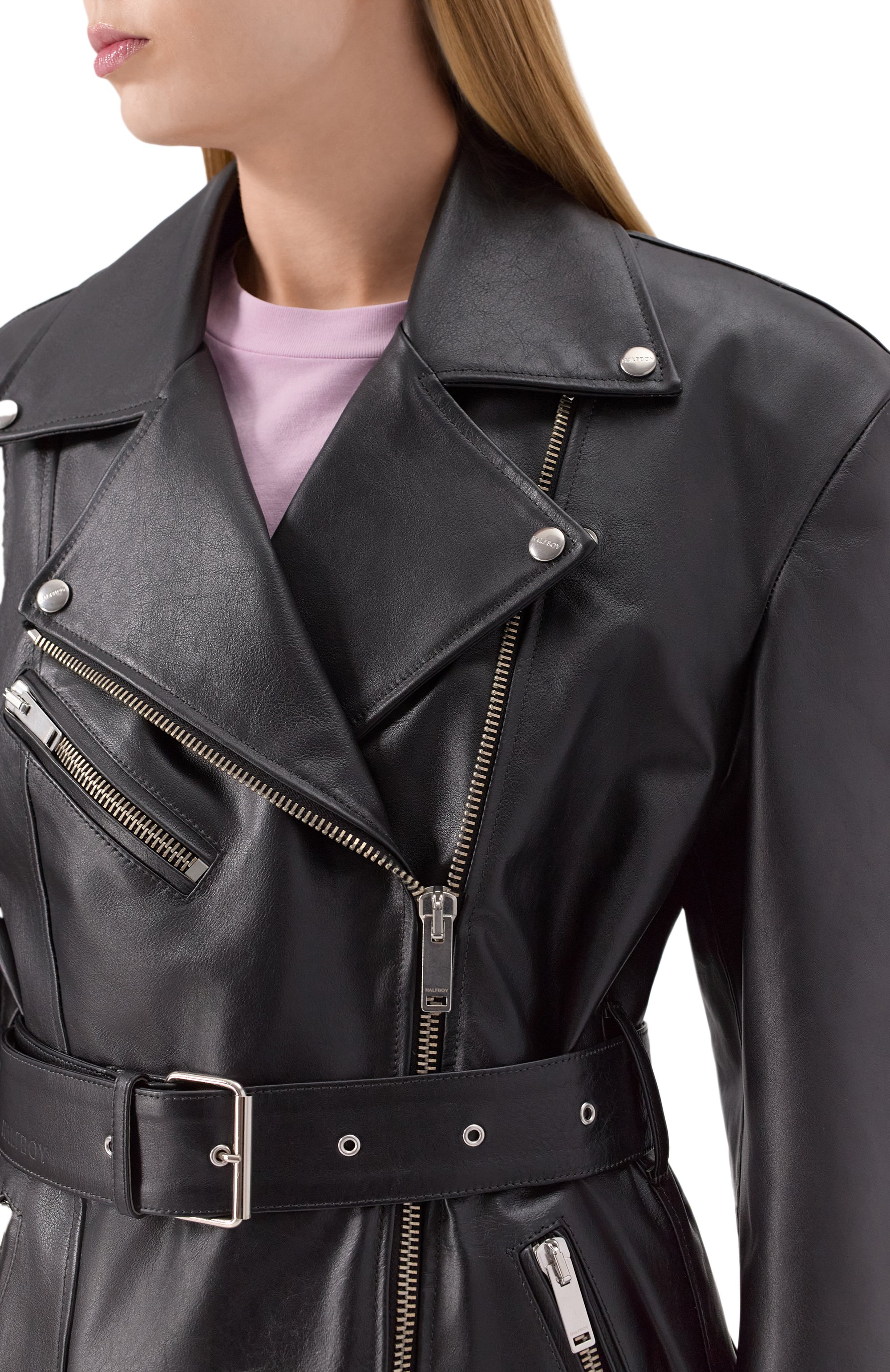 Кожаная куртка HALFBOY, арт. HS251WL006, фото 5