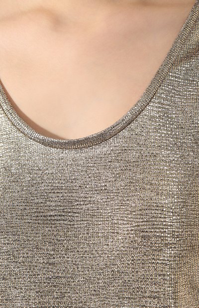 Майка DRIES VAN NOTEN золотого цвета по цене 9950 руб., арт. 201-11122-9110, фото 5 Майка DRIES VAN NOTEN, арт. 201-11122-9110, фото 5