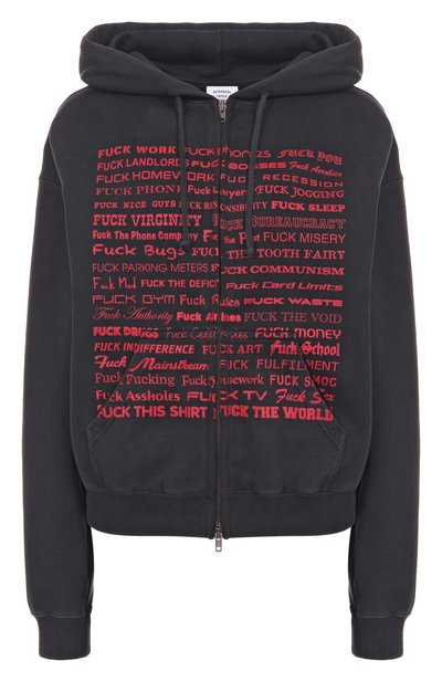Женский хлопковая толстовка VETEMENTS, арт. UH76ZU660B