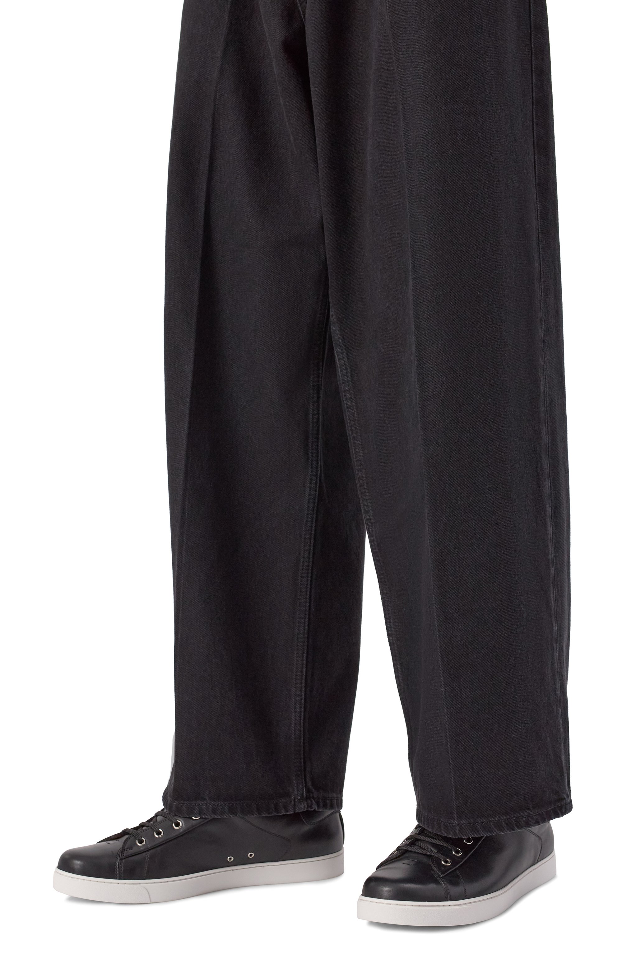 Кожаные кеды low top GIANVITO ROSSI, арт. S26340.M1WHT.CLNNER0, фото 3