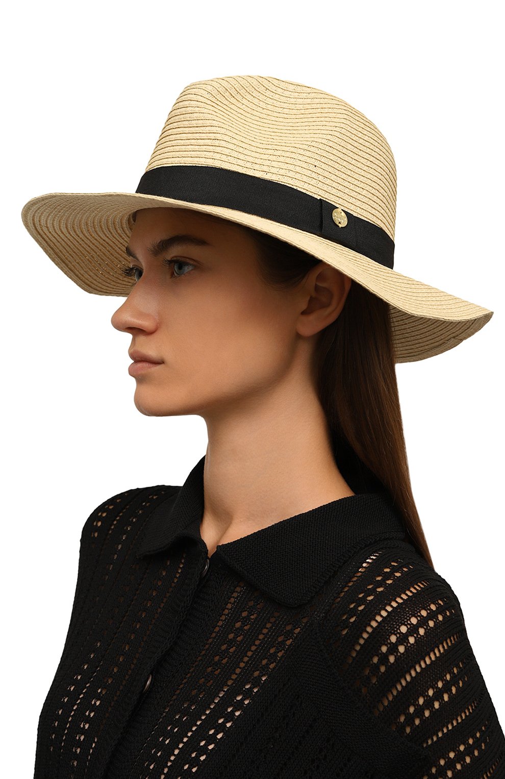 Шляпа MELISSA ODABASH бежевого цвета по цене 22200 руб., арт. Fedora CR 24, фото 2 Шляпа MELISSA ODABASH, арт. Fedora CR 24, фото 2