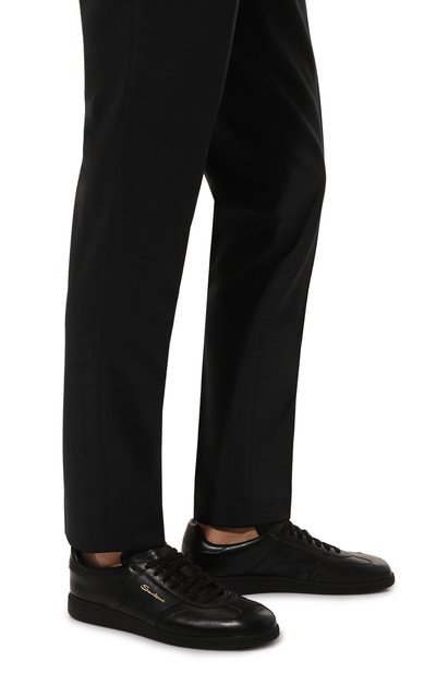 Кожаные кеды dbs-olympic SANTONI, арт. MBPG22031NERTESM, фото 3