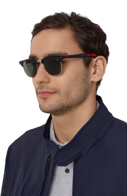 Женские солнцезащитные очки ray-ban x scuderia ferrari RAY-BAN зеленого цвета, арт. 3807M-F11031 | Фото 2 (Нос: Не проставлено; Региональные ограничения белый список (Axapta Mercury): Не проставлено)