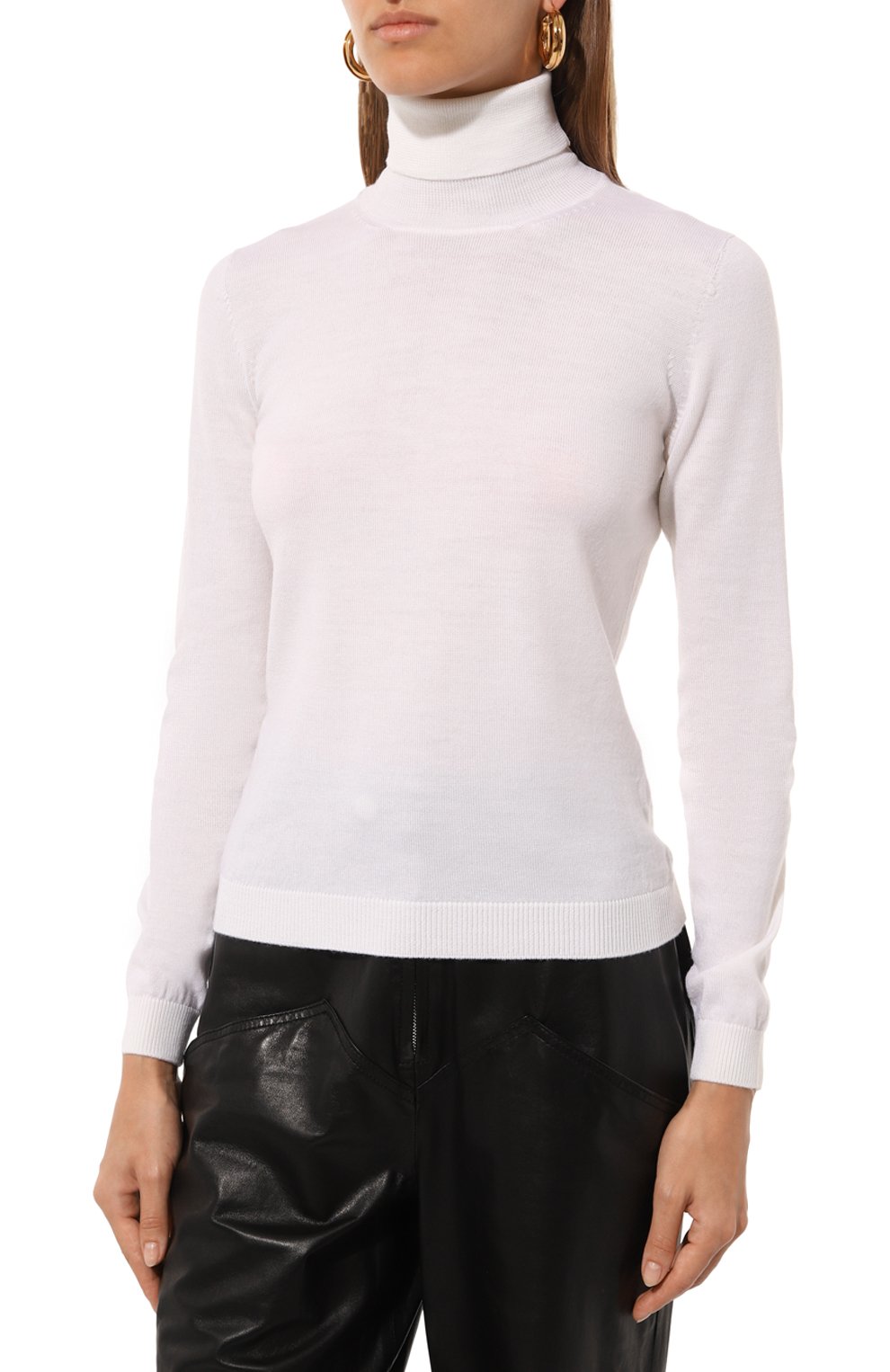 Шерстяная водолазка GRAN SASSO белого цвета по цене 25300 руб., арт. 54213/14202, фото 3 Шерстяная водолазка GRAN SASSO, арт. 54213/14202, фото 3