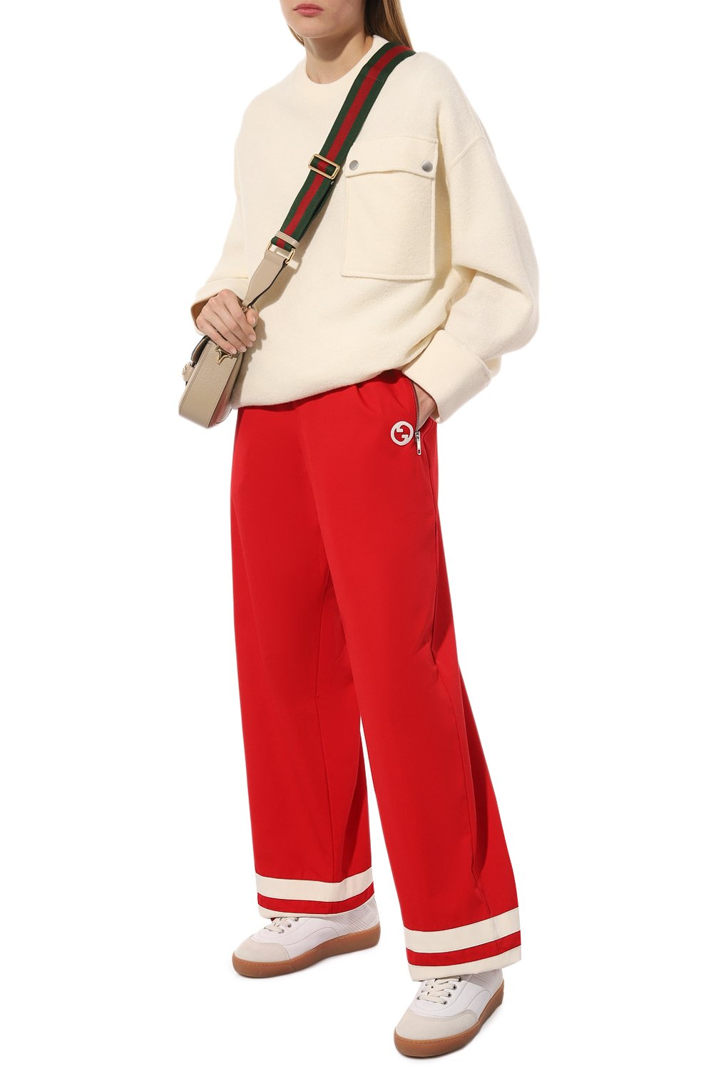 Хлопковые брюки GUCCI, арт. 747014/XJFV0, фото 2