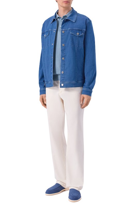 Замшевые сабо Zilli H0305AM1100VZPU05 Синий  H0305AM1100VZPU05 Фото 2