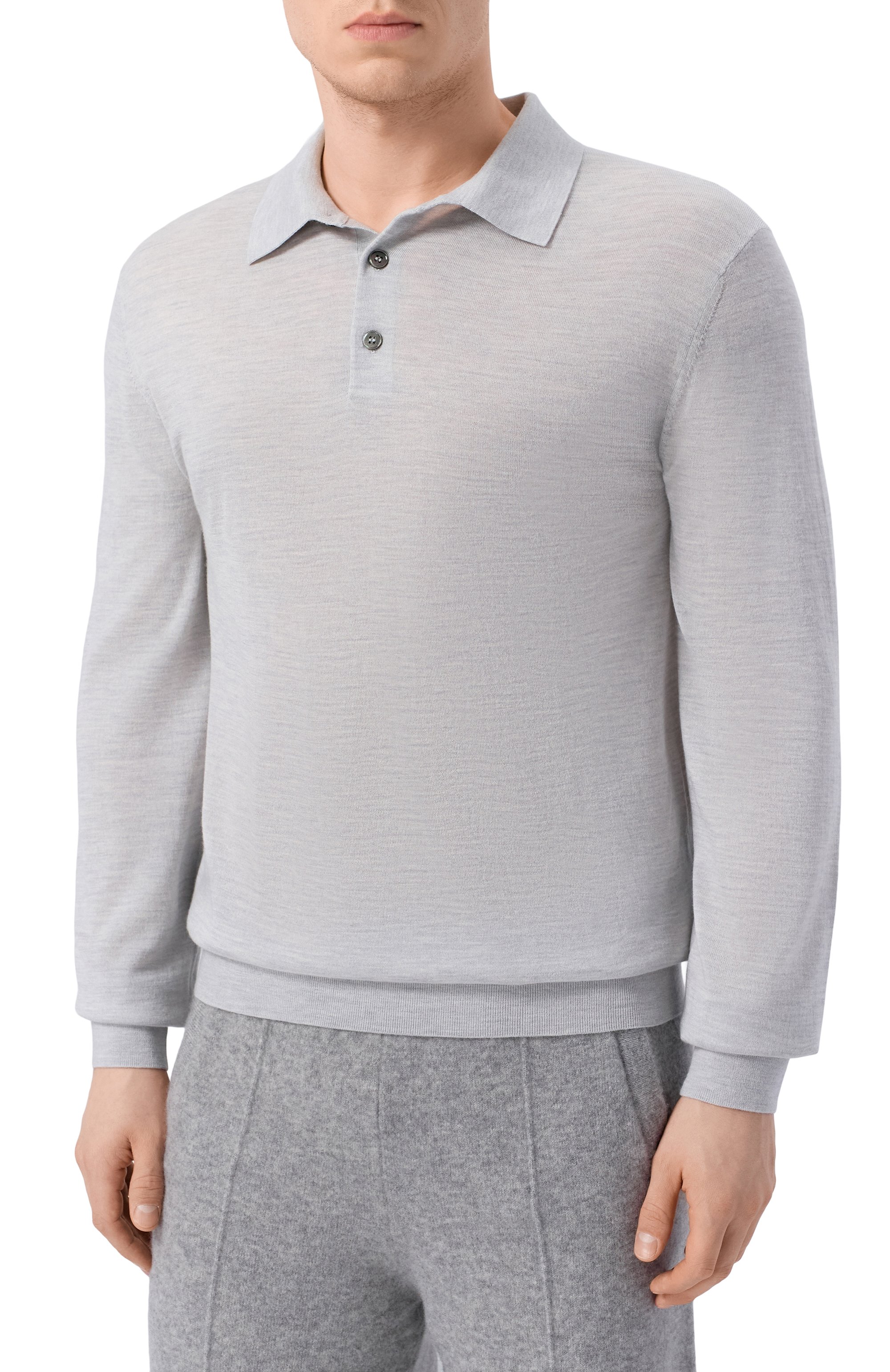 Поло из шерсти и шелка 12 STOREEZ, арт. 136443, фото 3