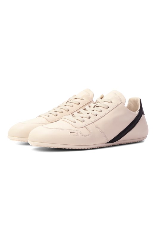 Кожаные кроссовки Concordians Rick Owens RU02E1889/LC0 Кремовый RU02E1889/LC0