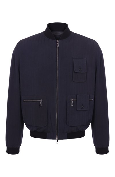 Мужской бомбер из вискозы GIORGIO ARMANI, арт. GM001345/TE11818