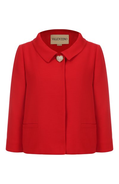 Женский жакет из шерсти и шелка VALENTINO, арт. 7B3CE3Y0/1CF