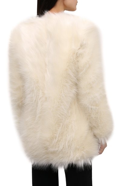 Пальто из экомеха SAINT LAURENT, арт. 673148/Y7D45, фото 4