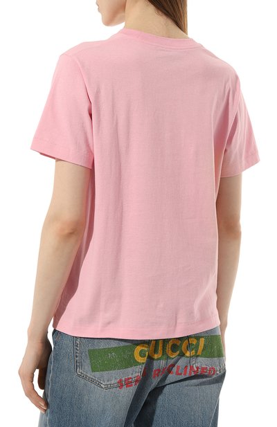Хлопковая футболка disney x gucci GUCCI, арт. 580762 XJDBH, фото 4