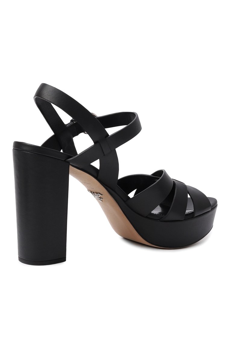 Кожаные босоножки PRADA, арт. 1XP64A-3A6F-F0002-F-105, фото 3