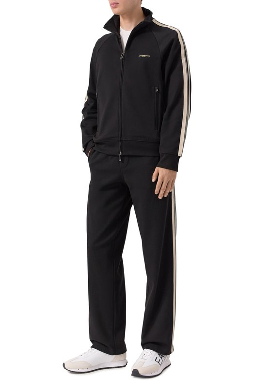 Хлопковые брюки Emporio Armani EM002873/AF13488 Чёрный  EM002873/AF13488 Фото 2