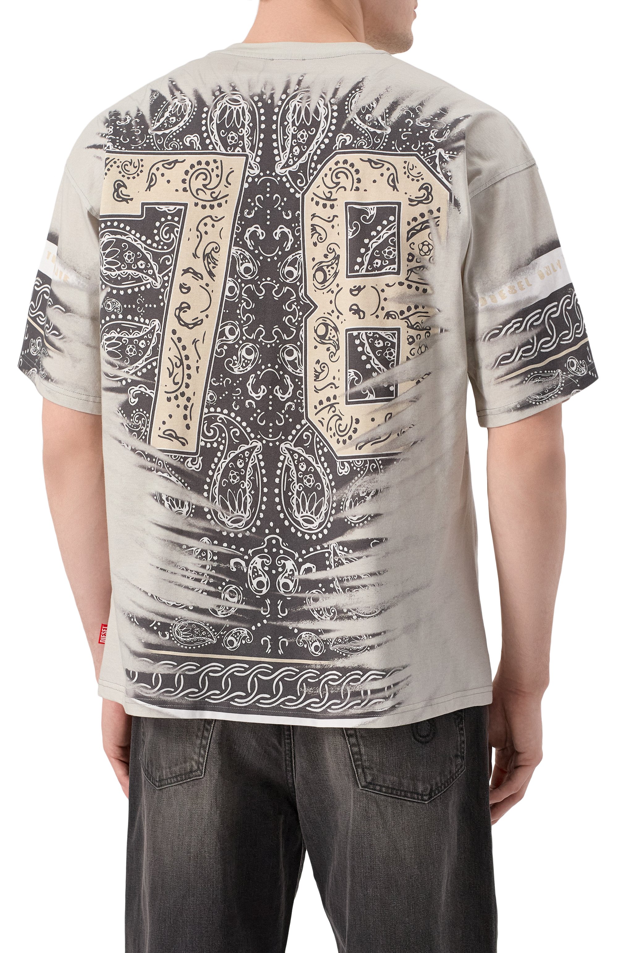 Хлопковая футболка DIESEL, арт. A19649/0HGBZ, фото 4