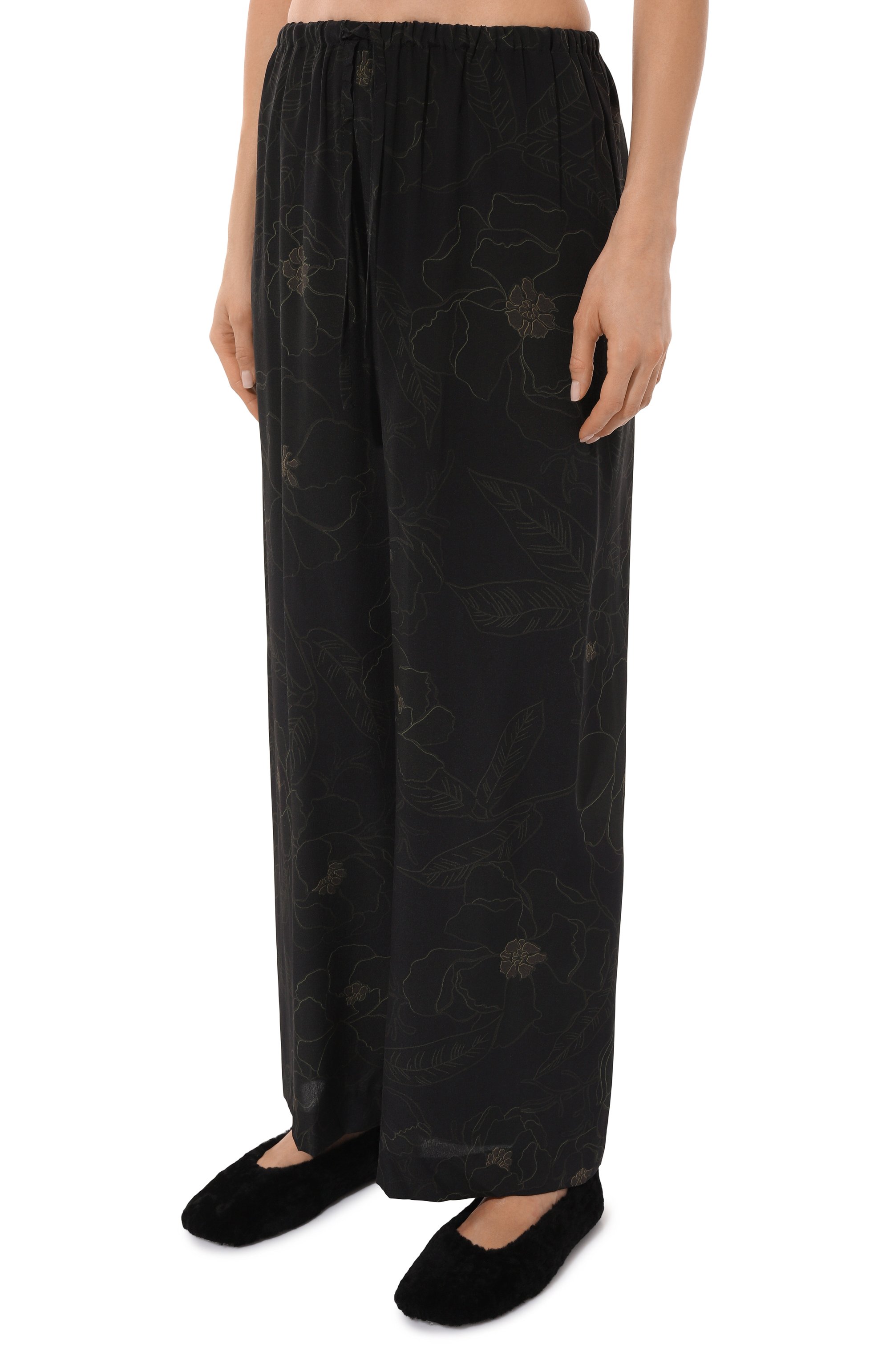 Шелковые брюки DRIES VAN NOTEN, арт. 242-010914-9068, фото 3