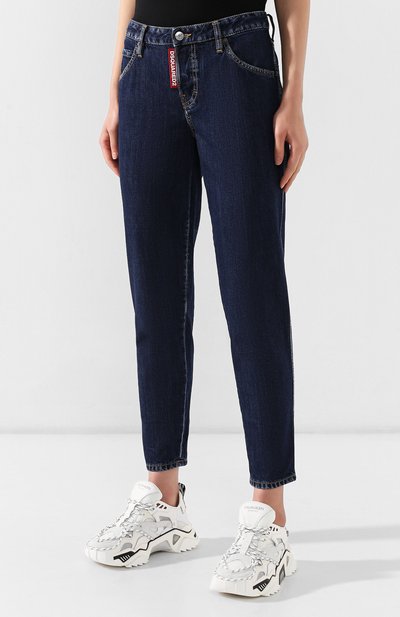 Джинсы DSQUARED2 синего цвета по цене 31150 руб., арт. S75LB0188/S30309, фото 3 Джинсы DSQUARED2, арт. S75LB0188/S30309, фото 3