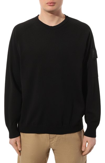 Хлопковый свитер C.P. COMPANY, арт. 16CLKN010A110059A, фото 3