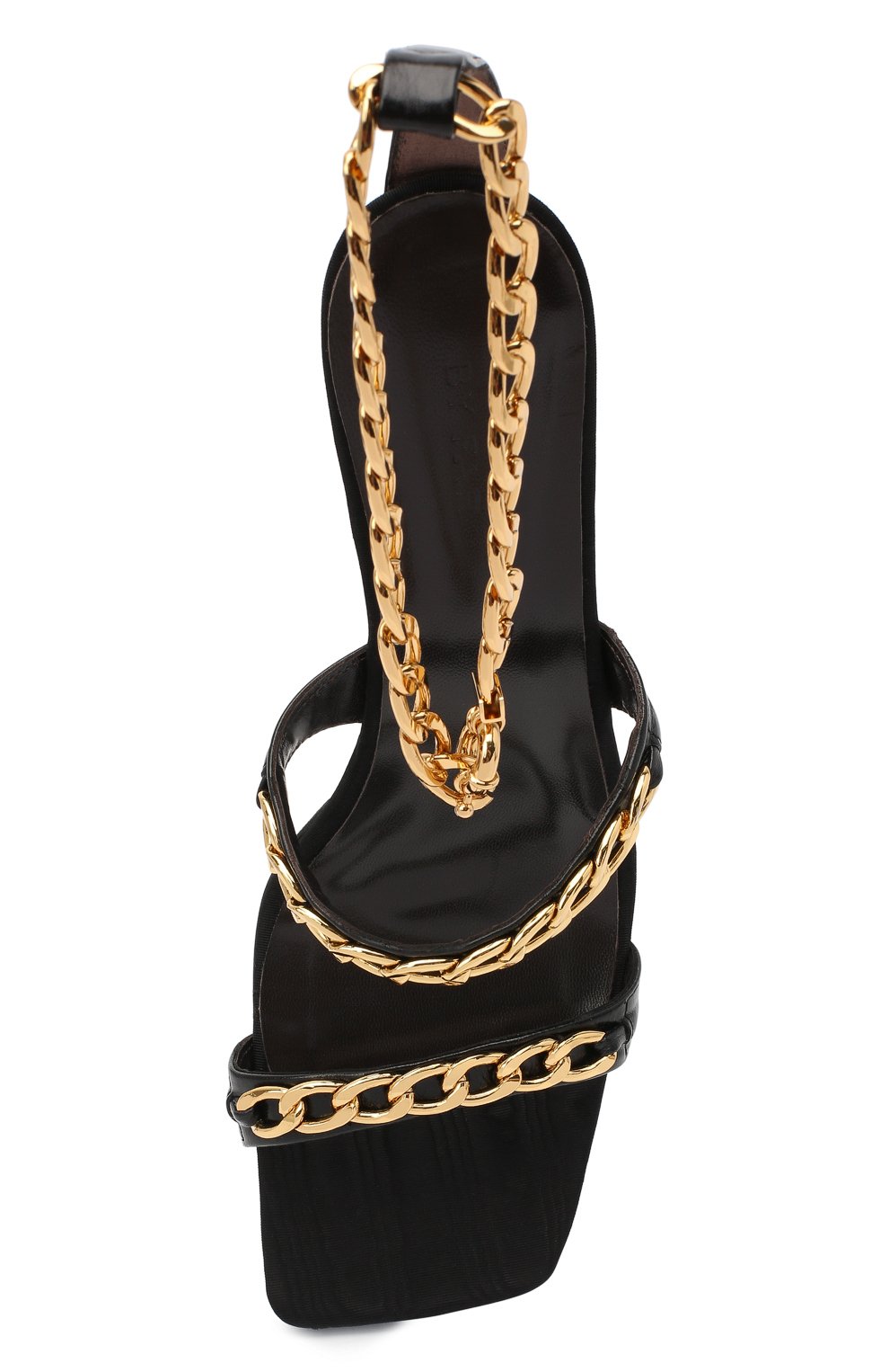 Кожаные босоножки gina BY FAR черного цвета по цене 61550 руб., арт. 20PFGNSBLCRE, фото 5 Кожаные босоножки gina BY FAR, арт. 20PFGNSBLCRE, фото 5