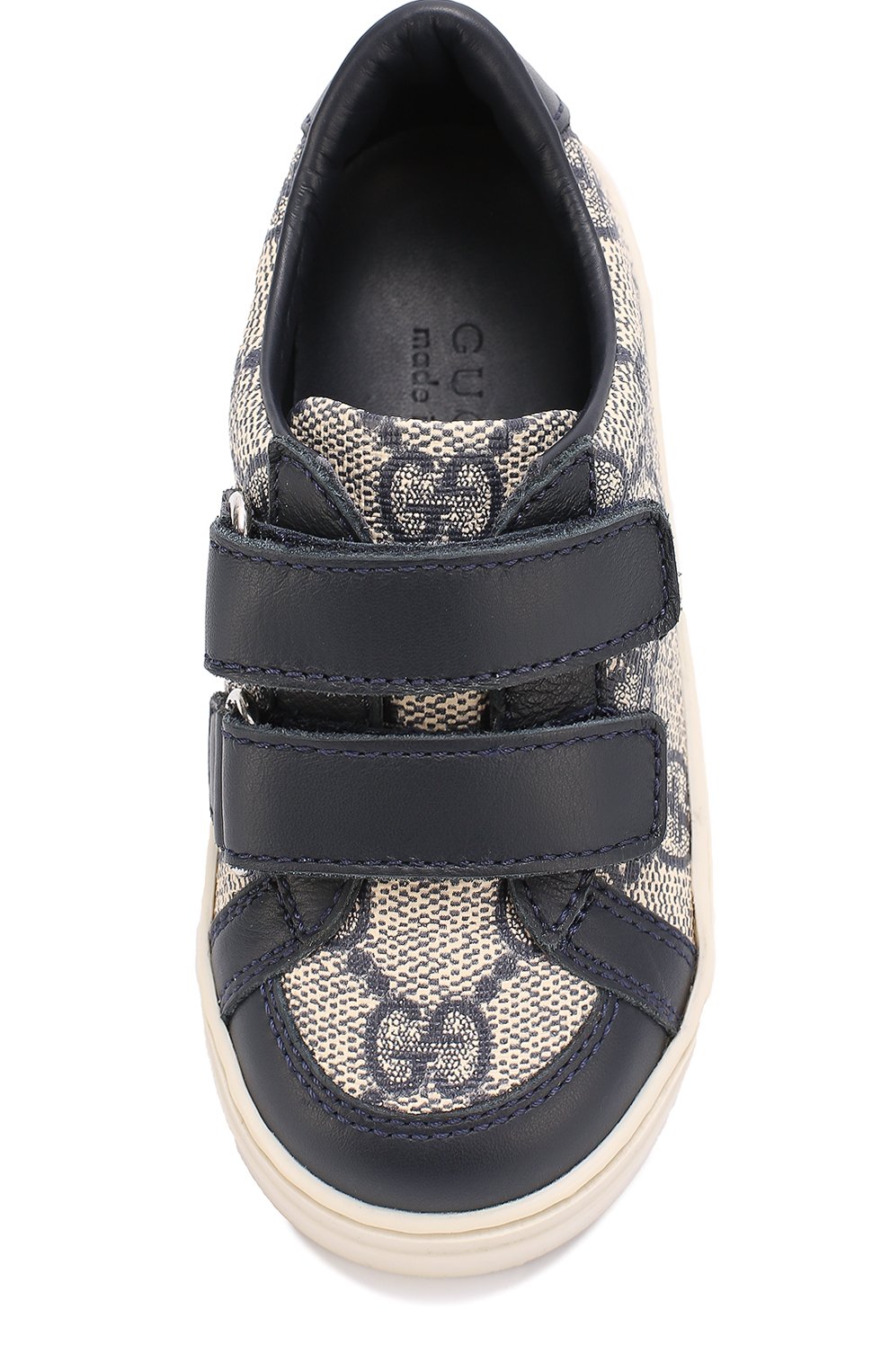 Кеды с принтом с застежками велькро GUCCI, арт. 418990/KLQ30, фото 4
