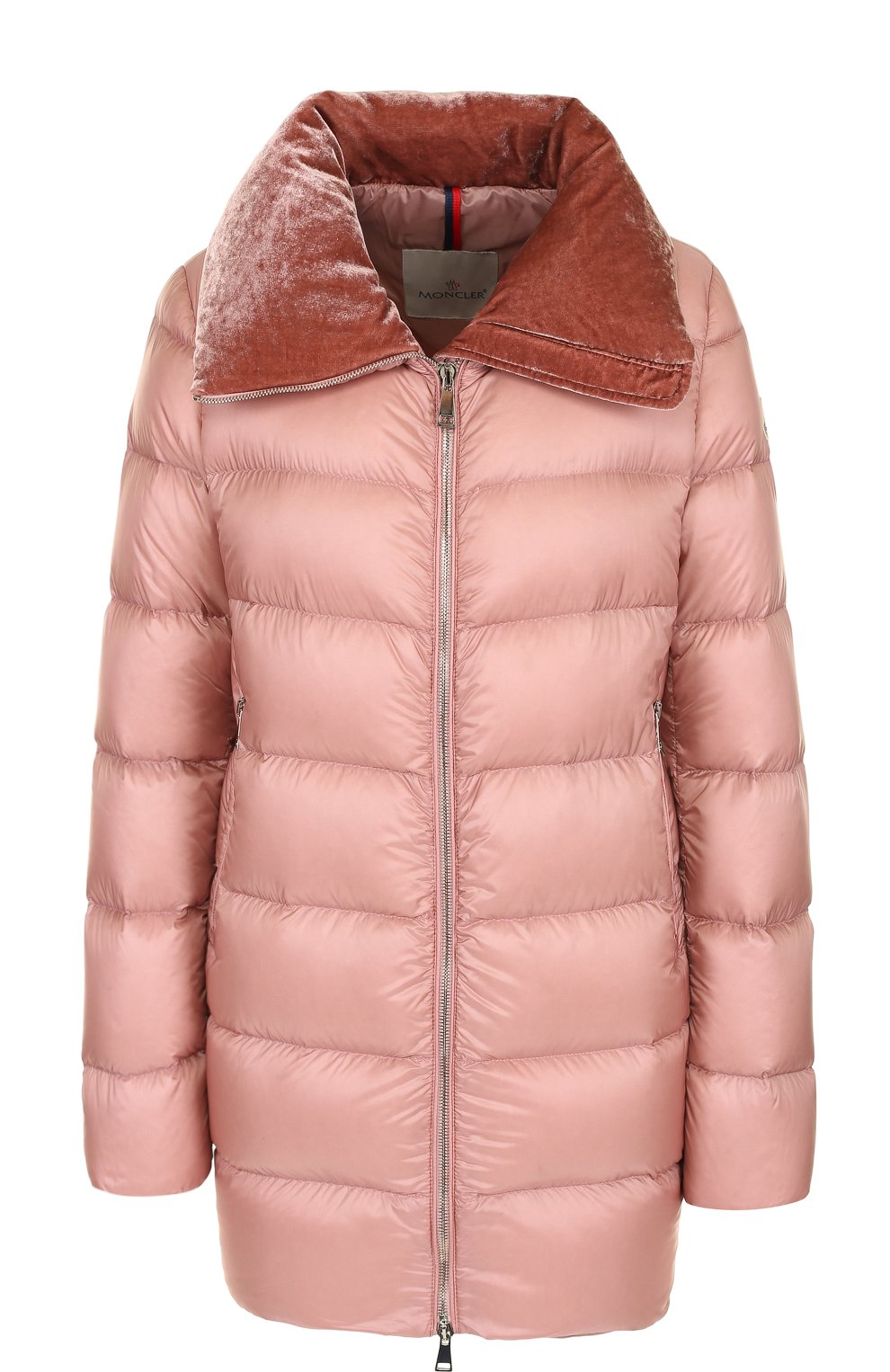 Пуховик MONCLER розового цвета по цене 99500 руб., арт. D2-093-46379-49-53048, фото 1 Пуховик MONCLER, арт. D2-093-46379-49-53048, фото 1