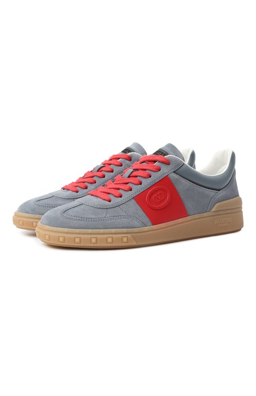Замшевые кеды Upvillage Valentino 7W2S0IL9/LAL Серый 7W2S0IL9/LAL