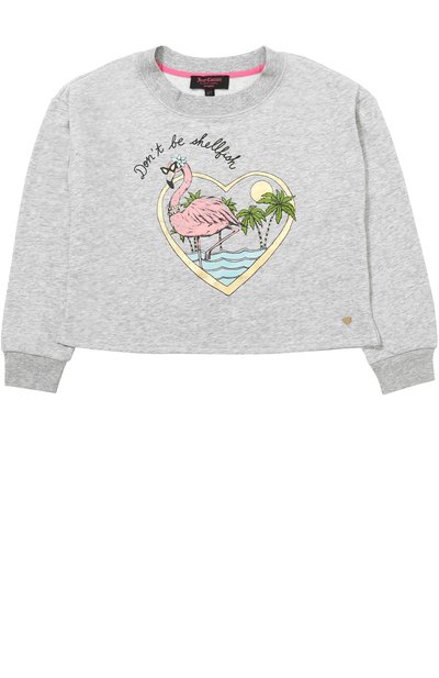 Укороченный свитшот с принтом JUICY COUTURE, арт. GTKT77229, фото 1