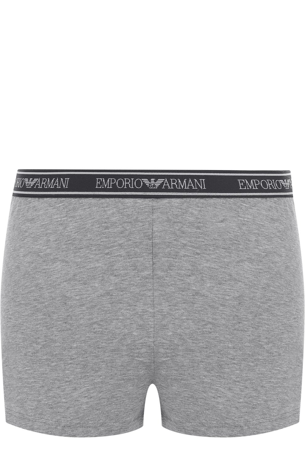 Хлопковые мини-шорты с эластичным поясом EMPORIO ARMANI, арт. 164077/8P317, фото 1