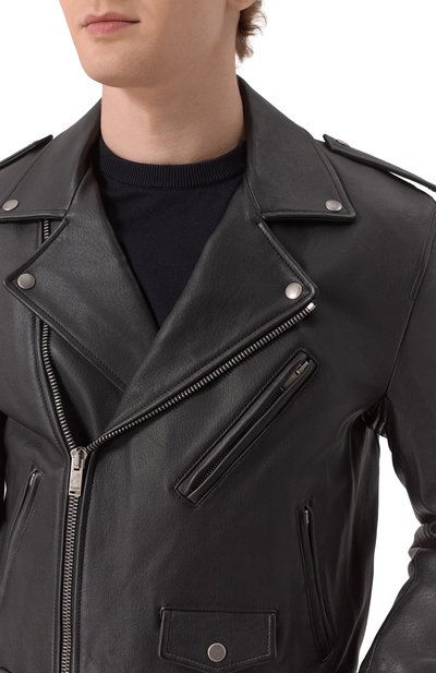 Кожаная куртка SAINT LAURENT, арт. 822089/YC0Q2, фото 5