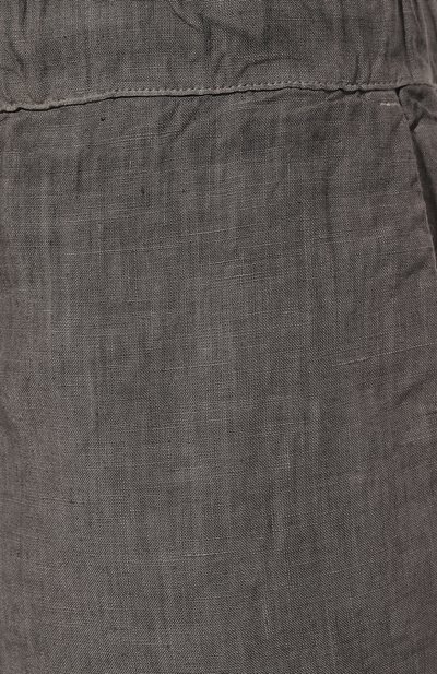 Льняные брюки 120% LINO серого цвета по цене 30900 руб., арт. 31ALIM29CK/0000253/S00, фото 5 Льняные брюки 120% LINO, арт. 31ALIM29CK/0000253/S00, фото 5