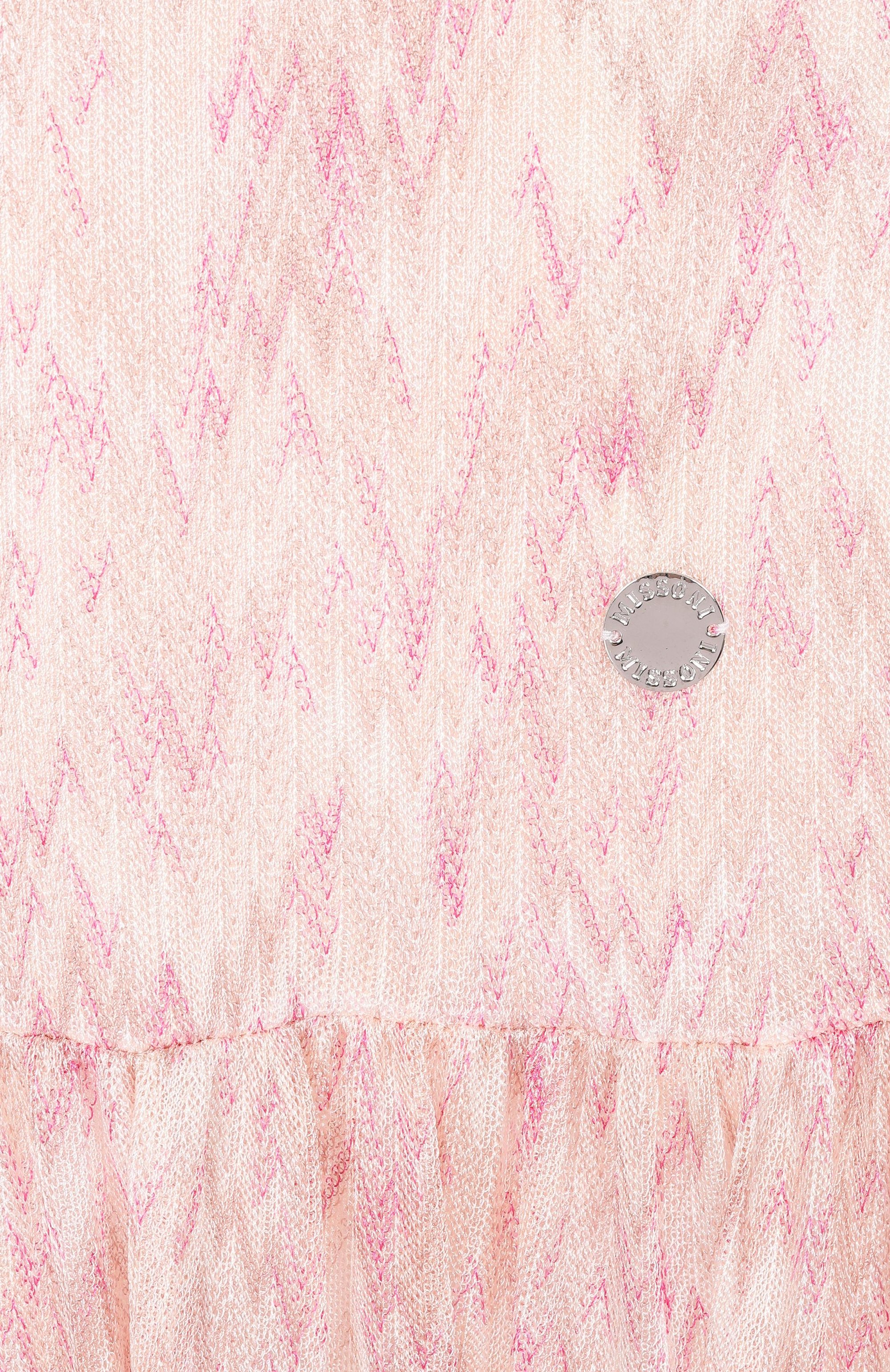 Платье из вискозы MISSONI розового цвета по цене 42450 руб., арт. MY1A31/Q0113_001, фото 3 Платье из вискозы MISSONI, арт. MY1A31/Q0113_001, фото 3