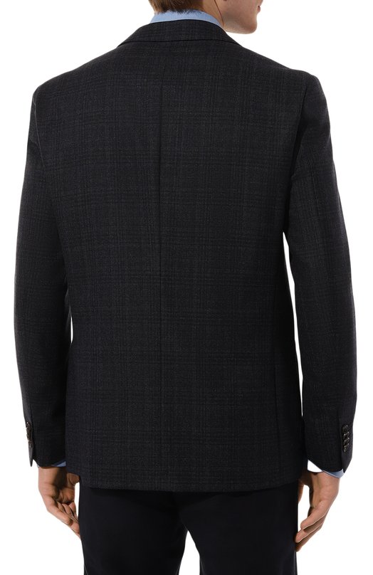Шерстяной пиджак Corneliani 946002-9416311 Синий  946002-9416311 Фото 6
