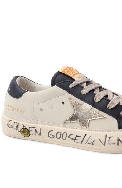 Кожаные кеды may GOLDEN GOOSE DELUXE BRAND, арт. GTF00496.F008058, фото 5