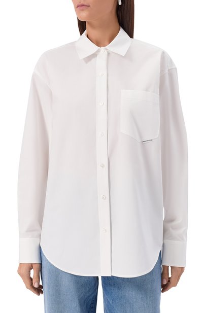 Хлопковая рубашка ALEXANDERWANG.T, арт. 4WC2241482, фото 3