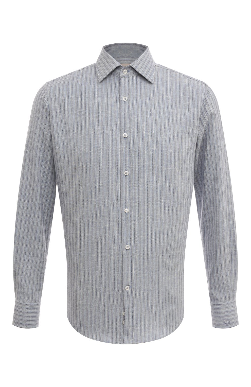 Рубашка из хлопка и льна PAUL&SHARK, арт. 14313101CF, фото 1