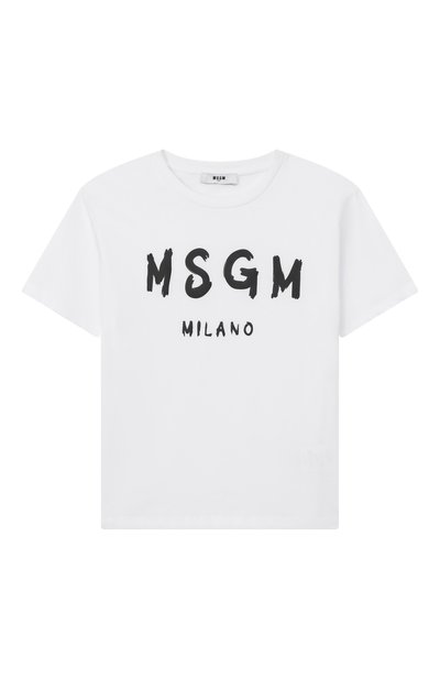 Хлопковая футболка MSGM KIDS, арт. S6MSJUTH001