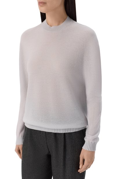 Кашемировый пуловер GIORGIO ARMANI серого цвета по цене 172500 руб., арт. GW004399/AF30261, фото 3 Кашемировый пуловер GIORGIO ARMANI, арт. GW004399/AF30261, фото 3