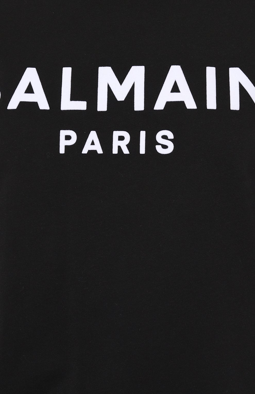Хлопковая футболка BALMAIN черного цвета по цене 44250 руб., арт. YF1EF000BB37, фото 5 Хлопковая футболка BALMAIN, арт. YF1EF000BB37, фото 5