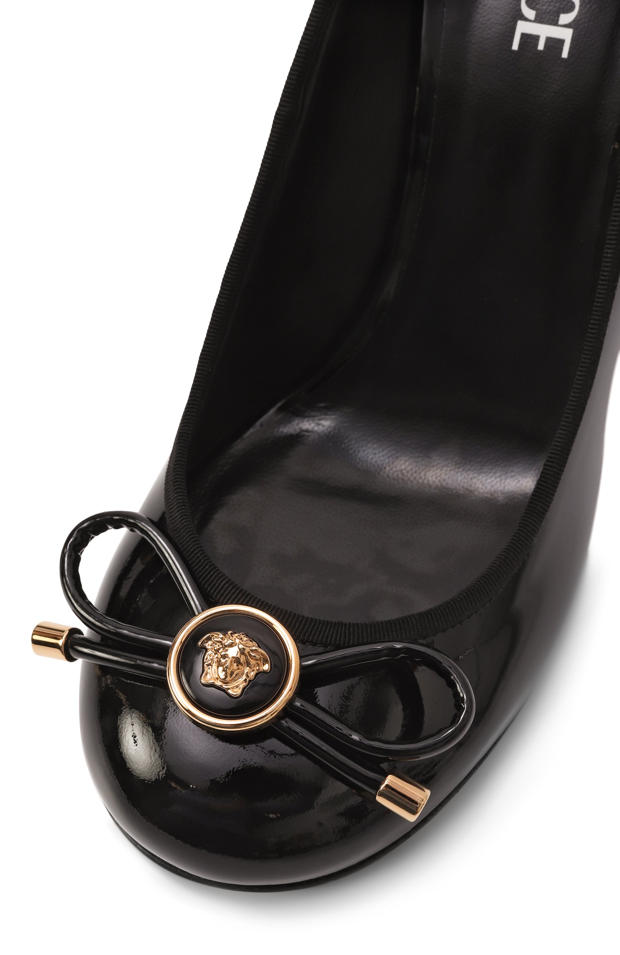 Лакированные туфли opera bow 85 VERSACE, арт. 1019459/D2VE, фото 7