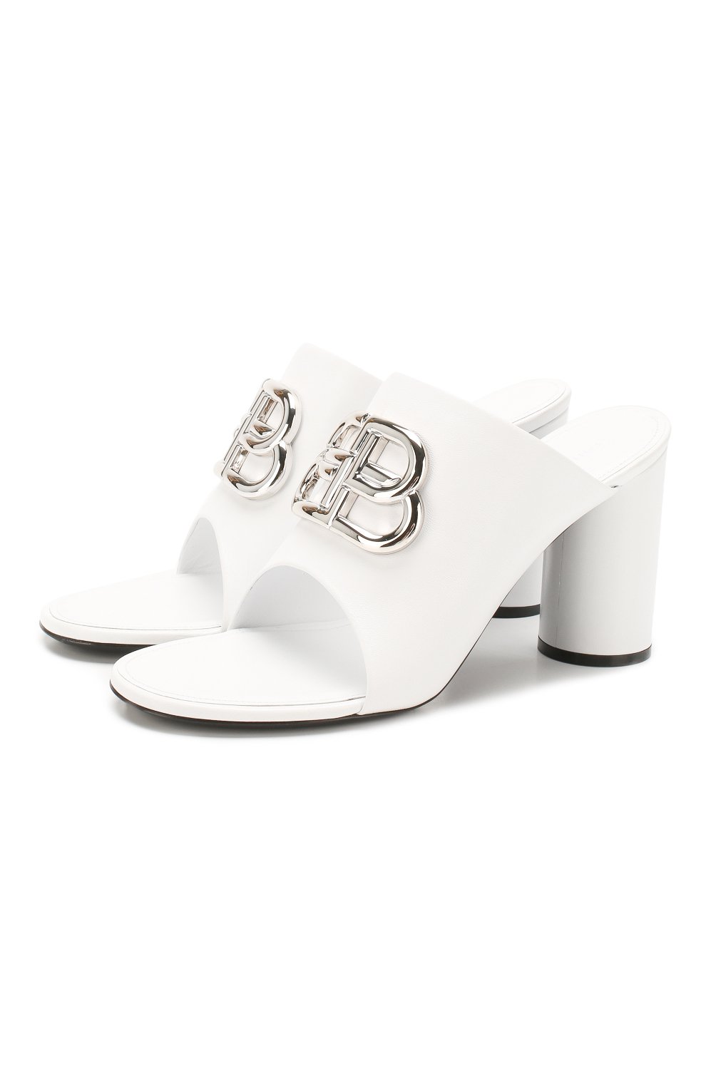 Кожаные мюли oval BALENCIAGA, арт. 604065/WA8F8, фото 1